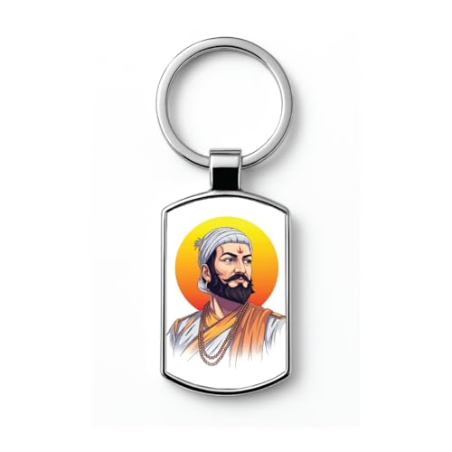 Image of Stylish Metal Keychains with Permanent Glossy Print - Inspirational Quotes & Spiritual Designs - Perfect Key chains for loved ones, Personal Use, Gifts & Return Gifts