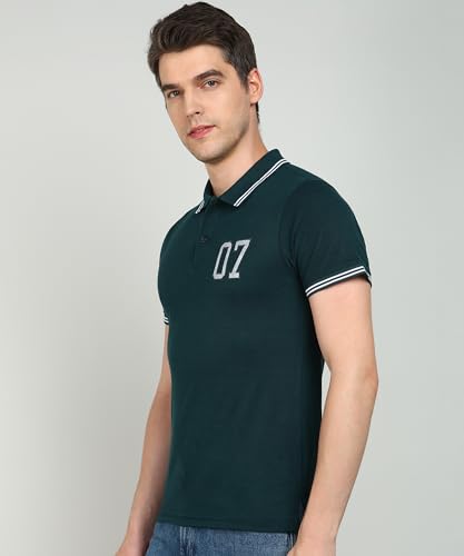 Image of INKKR Men's Soild Collar Neck Polo T-Shirt