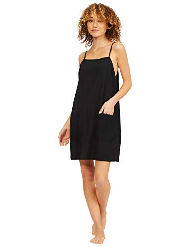 Billabong Womens Straight Round Woven Mini Sundress Casual Dress, Black, Small Us #TOP3