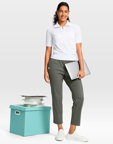 Image of G Gradual Petite Pants for Women 24 inch /26 inch Ankle Pants with 2 Pockets