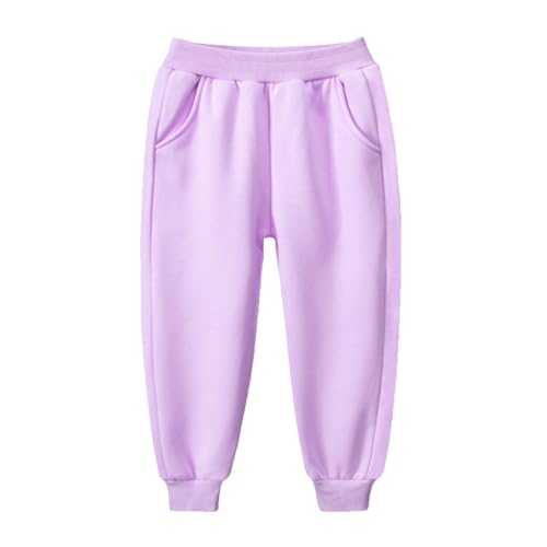 Toddler Girls Boys Kids Sport Soild Fleece Casual Fashion Beach Cargo Casual Pants Kids Baby (Purple, 12-18 Months)