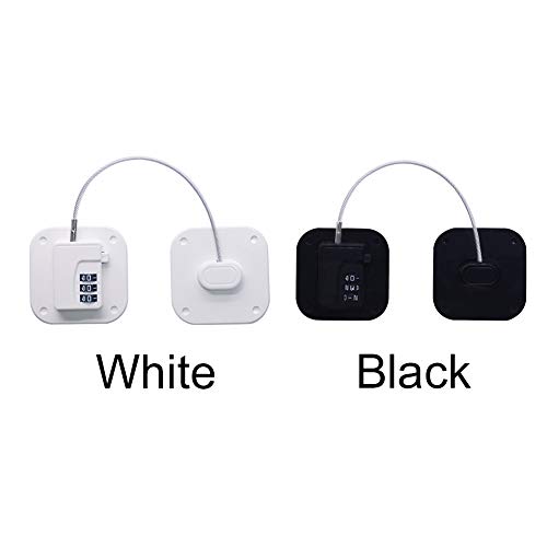Child Safety Locks, Proofing Cabinet Locks, Password Locks For Drawers/Fridge/Dishwasher/Cupboard/Closet/Oven, Adhesive No Drilling(White) #TOP7