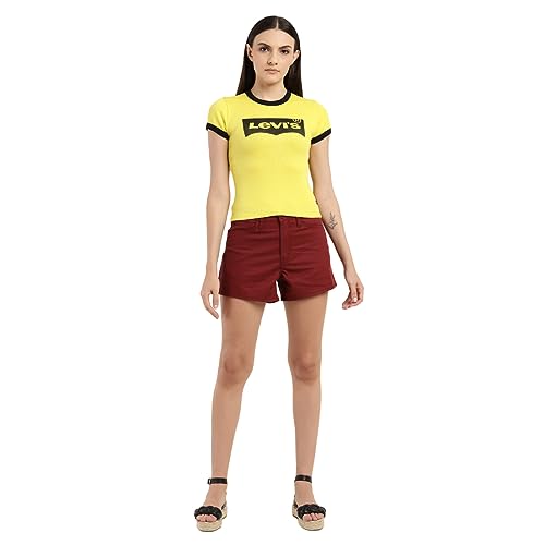 Image of Levi's Women's Cotton Slim Fit Brand Logo T-Shirt