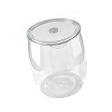 EHJRE Luftdichtes Lebensmittelglas, Teekanister, Kanister, Transparent, Süßigkeitenglas, Vorratsbehälter für Kaffeebohnen, Gewürze, Hotel, Wohnheim, Restaur, 30l