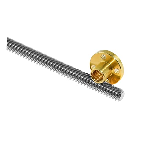 SOESFOUFU Alards Printer Parts Lead Screw Nut Threaded Rod Stepper Motor Accessory Stainless Steel