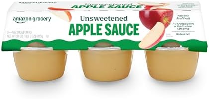 ➖ Pack of 6 Amazon Unsweetened Apple Sauce $0.99-$1.05! ➖ 4 Color Amazon Grocery Food Coloring Set $1.20-$1.38!
