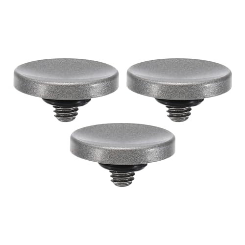 PATIKIL Camera Shutter Button, 3 Pack Soft Shutter Release Button Pure Copper Camera Button Concave Suitable for Nikon for Fujifilm for Leica DSLR/SLR Camera, Silver