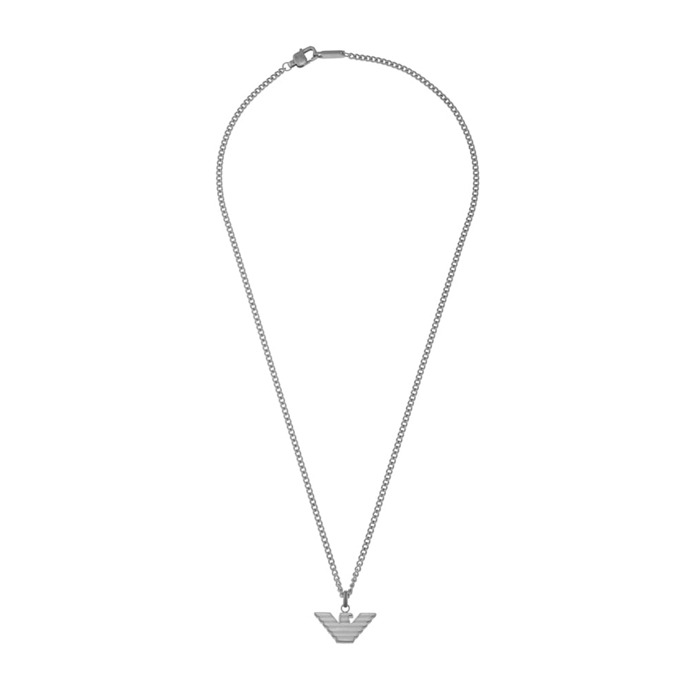 EMPORIO ARMANI Herren-Edelstahl mit Karabinerverschluss Anhänger-Halskette
