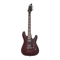 SCHECTER OMEN 6 WALNUT SATIN Electric guitars Metal modern couleur : Walnut Satinorigine : Corée du Sud manche vissé, Ultra Accesscorps en tilleul arched top landmarks: pearloid Semi Goth neck: maplefingerboard: rosewood