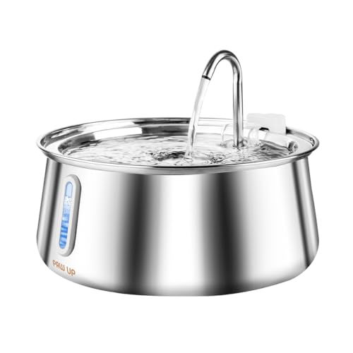 Fonte de Agua pra Gato,Janela de Nível de Água e Aço Inoxidável,C...