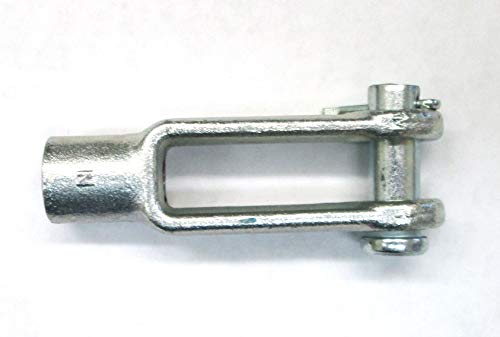 CP CLEVIS-7/16-ASSY - Clevis 7/16-20 Threads - Nickle Plated - 7/16 Hole with pin.