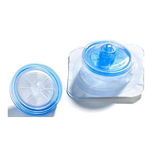 Image of GVS FJ25BSCGL010AL01 ABLUO Syringe Filter, Acrylic Housing, 1.00 m, 25 mm Diameter, Glass Fiber (Pack of 50)