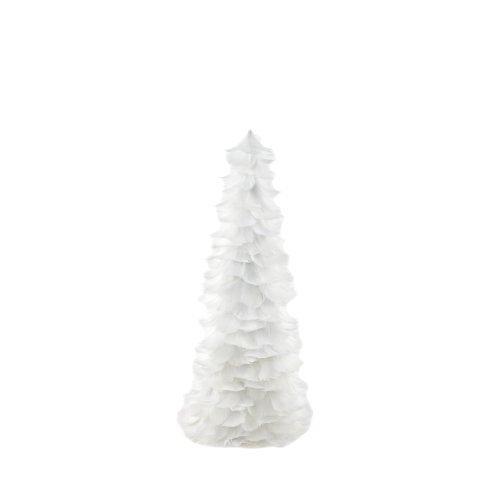 Natural Festive Feather Christmas Tree - 18" White Farmhouse or Fall Decor