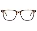 Unisex Glasses Frame Fashion Leopard Square Full Frame Decoration Prescription Glasses