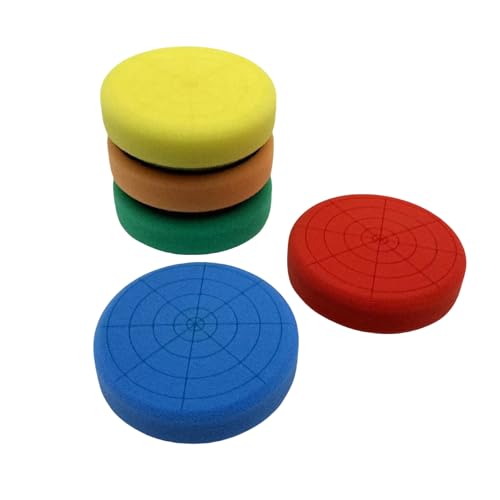 BLINGOBLING 5Pcs 3Inch Buffing Sponge Pads Kit for Buffer Polisher, Cutting, & Car Polish Pads Premium Hook & Loop Buffing Polishing Pads Kit, 3inch Cutting Pads for Car Buffer Polisher Polishing — view 3