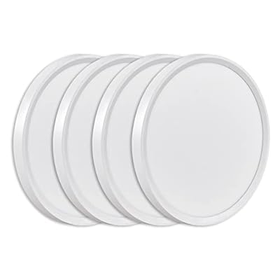 4PK 9 Inch LED Flush Mount Ceiling Light, 18W, 1860LM, 3000K/4000K/6000K CCT Selectable, Round Flat Panel Light Low Profile Ceiling Light Fitures for Hallway, Kitchen, Bedroom, Laundry Room