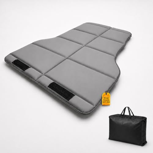 Image of Car Mattress for 2017-2024 Nissan Armada, Upgraded Non-Inflatable Thickened Foam SUV Car Camping Mattress, Foldable Trunk Sleeping Pad Car Bed Mattress for Road Trips Camping Travel