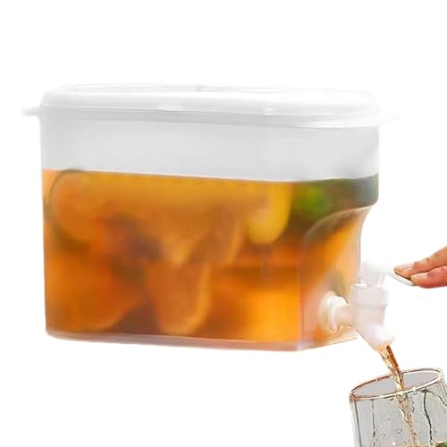 Hervidor frío para nevera, dispensador de bebidas para frigorífico con boquilla - Hervidor frío con grifo en el refrigerador,Dispensador de bebidas heladas de gran capacidad de 3,5 litros
