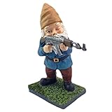 Gacqpli KampfZwerg-Skulptur, Lustige Gartenzwerge, wasserdichte Harzzwerge Für Arbeitszimmer, Garten, Innenhof, Rasen, Schlafzimmer