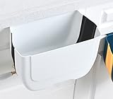 WMQL Hanging Folding Mini Trash Can for Kitchen Cabinet Door, Small Collapsible Garbage Bin Under Si