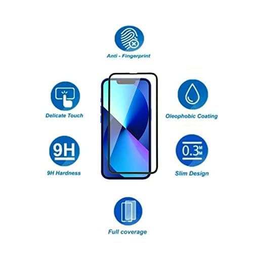 Image of DPJ Tempered Glass for iPhone 13 Mini (5.4 Inch) With Installation Kit | Military-Grade Gorilla Screen Protector | Edge to Edge Coverage |9H Hardness |Bubble-Free | Case Friendly | [Pack of 1]