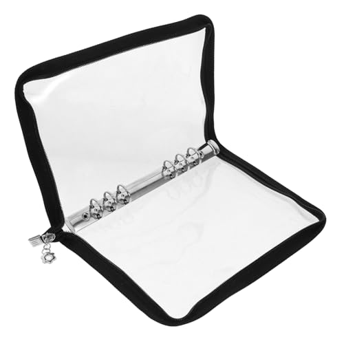 HOMSFOU Photo Album Binder Cover Clear Loose- Card Holder for Efficient Storage Portable and Lightweight Design for Organizing Photos and Notes