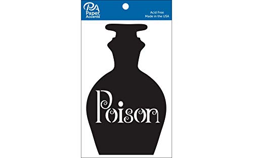 Chip Shape 4pc Poison Jar Black