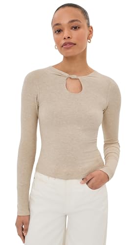 LE BOP Women's Bisou Top, Oatmeal, XS at Amazon Women's Clothing store