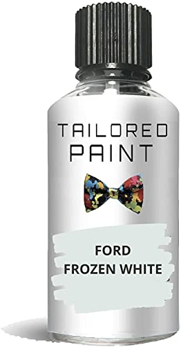 Tailored Paint Touch Up Paint For Ford Fiesta ST Mk7 2009-Present Frozen White Solid 7VTAWWA Quality Bottle Stone Chip Scratch Repair (Touch Up)