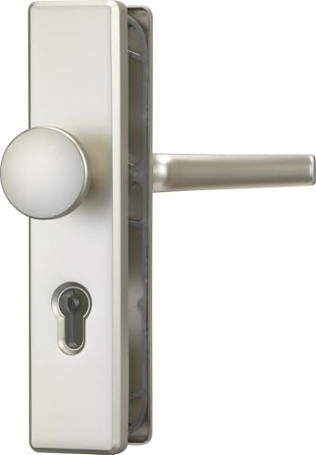 ABUS Poignée de sécurité et garniture de protection pour porte Modèle KLS114 F2 - Robuste et fiable, Poignée en maillechort