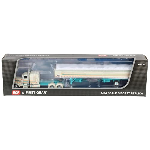 First Gear DCP Peterbilt 389 1:64 con Trailer Grain miniatura 7