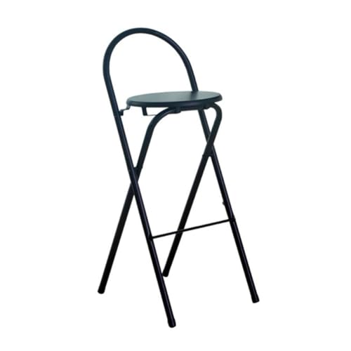 Taburete de bar plegable portátil con reposapiés para cocina, cafetería, jardín y uso al aire libre, diseño que ahorra espacio, ligero y fácil de almacenar
