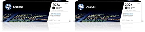 Image of HP 202A Black Toner Cartridge Printers | Works with Color LaserJet Pro M254; Color LaserJet Pro MFP M281 Series | CF500A (Pack of 2)
