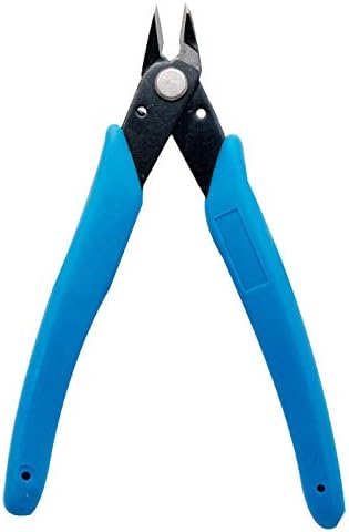Wire Cutter 5.12" Cable Cutter Diagonal Side Cutter Electrical Mini Cutting Plier Side Snips Flush Cutter Tool for Coil Making Home DIY Jewelry (Sky Blue)