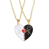 Genérico Collares para Mujer - Juego de Collar en Forma de Corazón | Joyería Colgante Desmontable Y Cómoda Para Regalo A Mujeres Colegas Familia Hogar Viajes Amistad