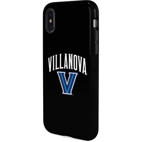 Skinit Pro Phone Case Compatible with iPhone X - Officially Licensed College Villanova V Black Design