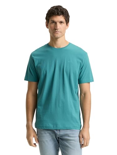 Tom Tailor Herren 1045833 T-Shirt, 11065 - Teal, L EU