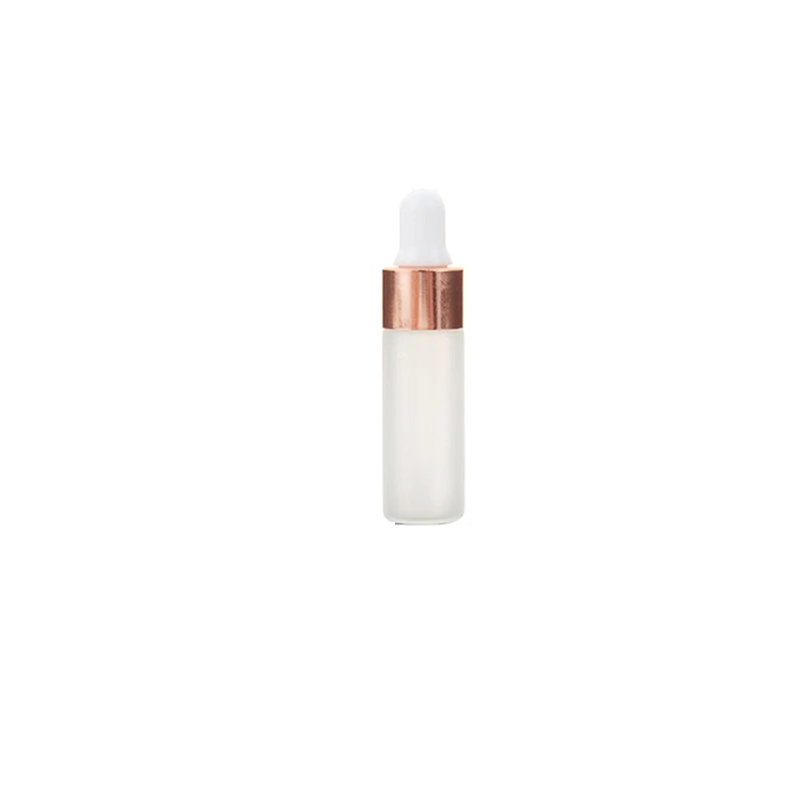 Gotero Botella cuentagotas esmerilada de vidrio 2ml 3ml 5ml botellas perfume con pipeta reactivo tapa rosa for aceite esencial(5ml,30 pcs)