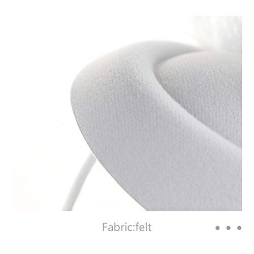 Image of DRESHOW Fascinators Hat Feather Headband Women's Fascinators Tea Party Headwear with Clip Flower Head Band for Girls & Women