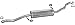 Produktbild ETS-EXHAUST 50521 Mitteltopf Auspuff + Anbauteile (für GALAXY 1.9 TDI 1995-2003 / ALHAMBRA 1.9 TDI 1996-2003 / SHARAN 1.9 TDI 1995-2000)