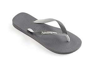 Sandales Havaianas Brazil Logo Kids, Acier Gris Acier, Taille 12 UK