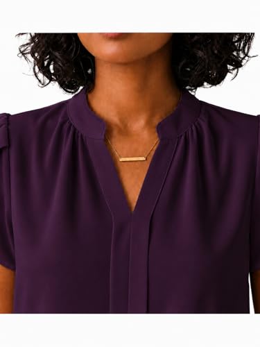 Image of Keiraa Women Blouse Half Sleeves Office Lady Shirt Women Tops