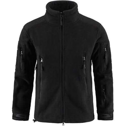 Veste polaire militaire homme chaude à fermeture éclair pour hiver