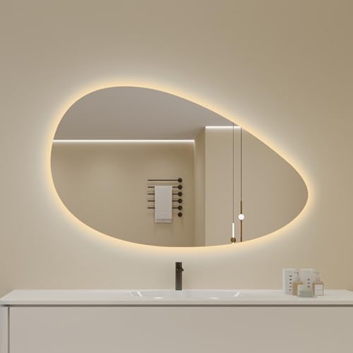 Miroir de salle de bain LED dimmable 50x80 cm anti-buée rectangulaire - 3