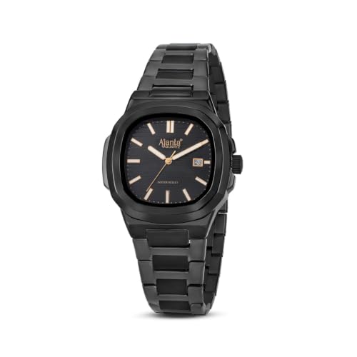 Image of Ajanta Quartz Astera Dial Stainless Steel Date Display Watch for Men