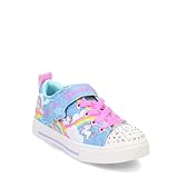 Skechers Kids Twinkle Sparks-Jumpin' Clou Sneaker, Blue/Multi, 10 US Unisex Toddler