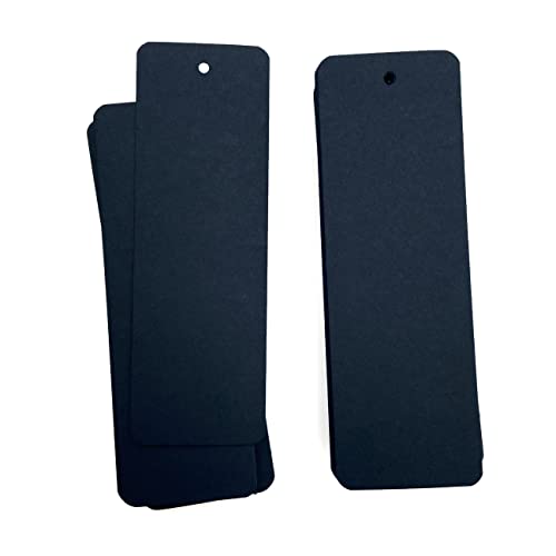 ITZAMNA Segnalibri vuoti neri con foro per fai da