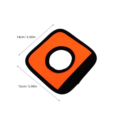Housoutil Fundas de Neopreno para Manijas de Maletas y Puertas, Cubiertas de Agarre Botón, Color Naranja, Pack 2 Unidades, Protección Resistente para Asas de Equipaje de Viaje