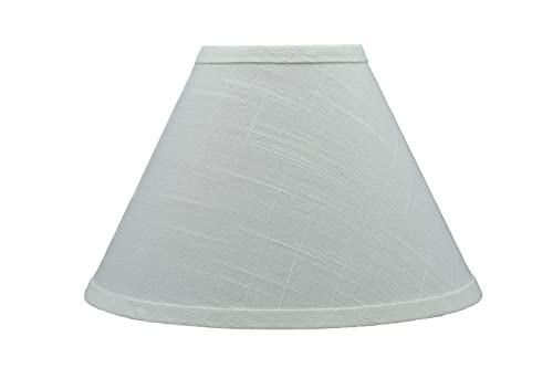 Image of Aspen Creative 58759, Hardback Empire Transitional UNO Lamp Shade, Snow White, 4 inch Top x 10 inch Bottom x 7 inch Slant Height, Slip UNO 33mm