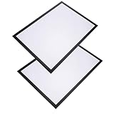 BESPORTBLE 2 Satz Magnetische Selbstklebende Bilderrahmen A3 aus Bruchfestem Kunststoff für Gemälde und Urkunden Formstabiler Magnetrahmen zum Aufhängen und Dekorieren